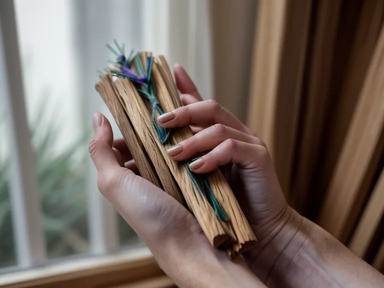 Humo de palo santo junto al cuaderno violeta, parte de una rutina de alquimia personal para cerrar el teletrabajo