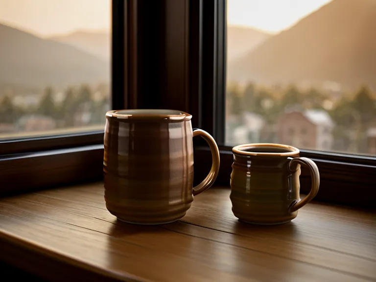 Taza de café y brújula que simbolizan la numerología energética como guía en los ciclos personales