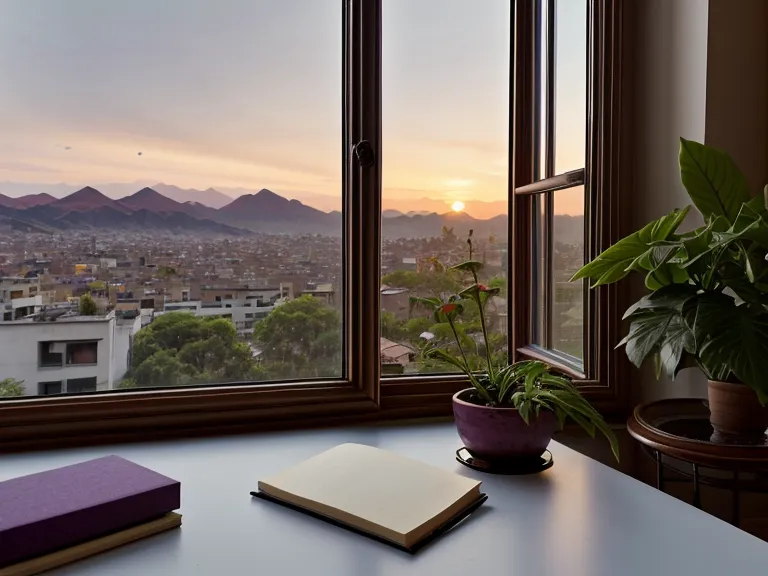 Atardecer urbano sobre Quito, símbolo del cierre energético al final de la jornada de teletrabajo