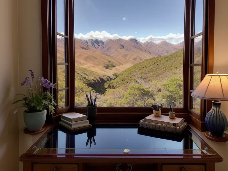 Laptop con app de meditación guiada frente a una ventana lluviosa en Quito, práctica diaria contra la ansiedad