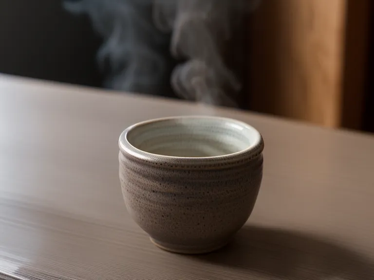 Palo santo humeando junto al café de la mañana, ritual de sanación energética antes del trabajo remoto en Quito