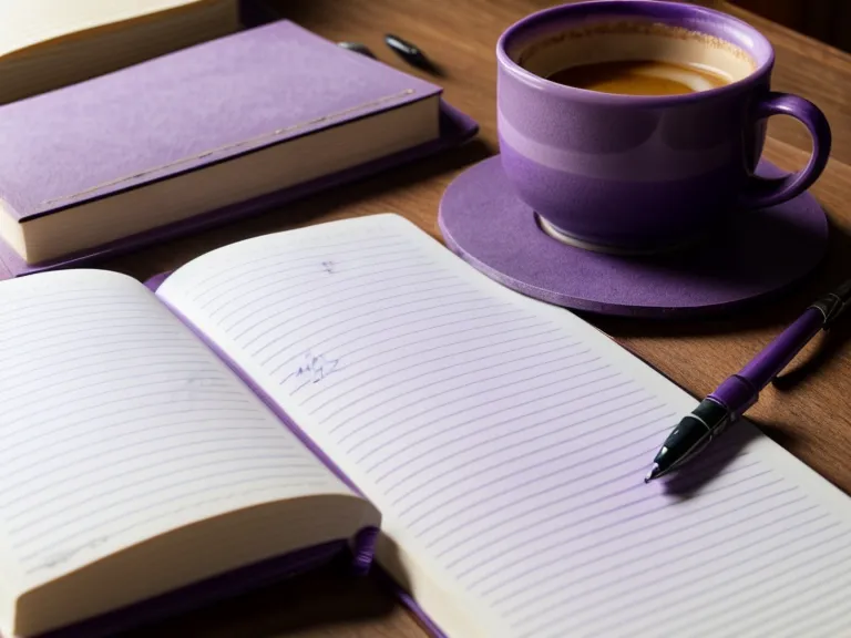 Mano escribiendo en un cuaderno violeta durante un ejercicio de sanación ancestral para soltar patrones familiares